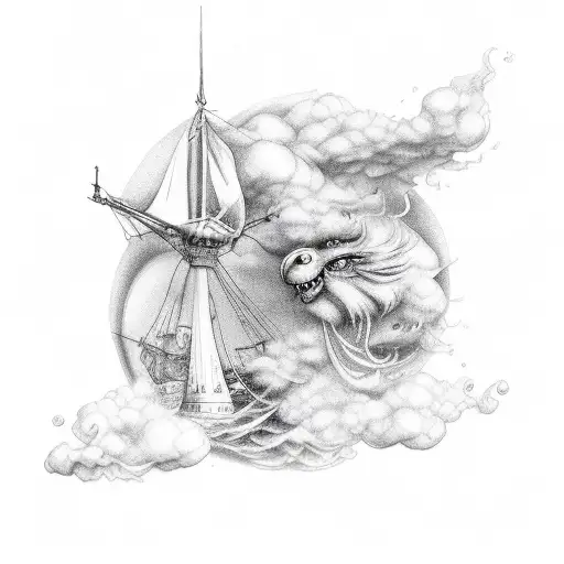 Scroll With Clouds And Bible Verse