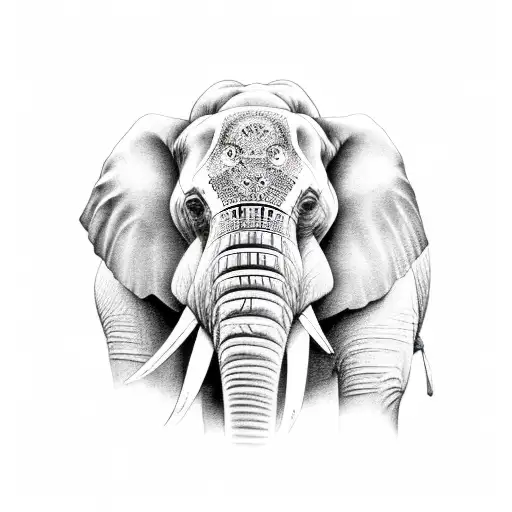 Elephant With References To Sri Lanka And Antigua
