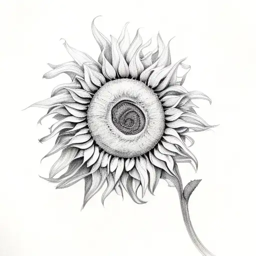 Half Sunflower Mushroom