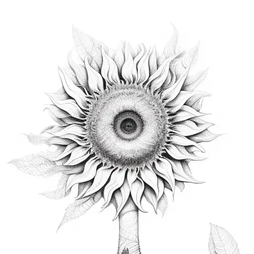 Trippy Long Mushroom Sunflower