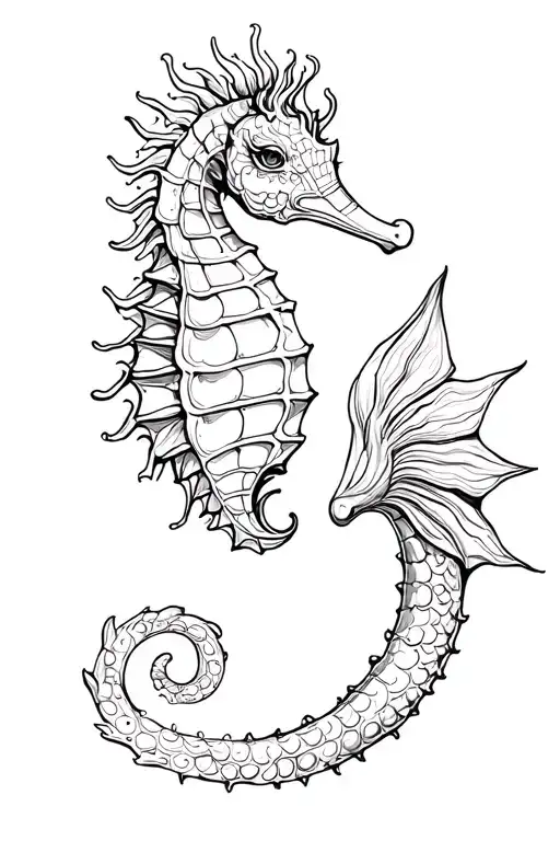 Seahorse Like Mermaid