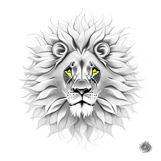 Half Lion Half Sunflower With Steam