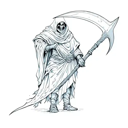 Reaper Holding A Scythe