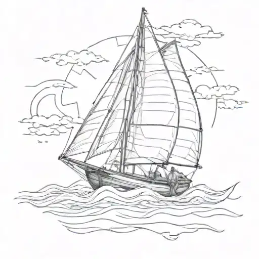 Sailboat With Father