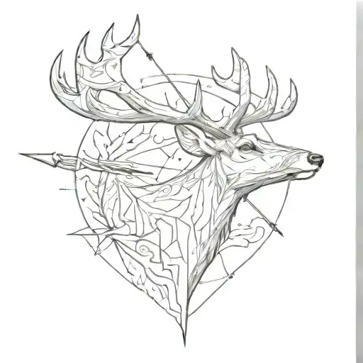 Deer Shot With Arrow