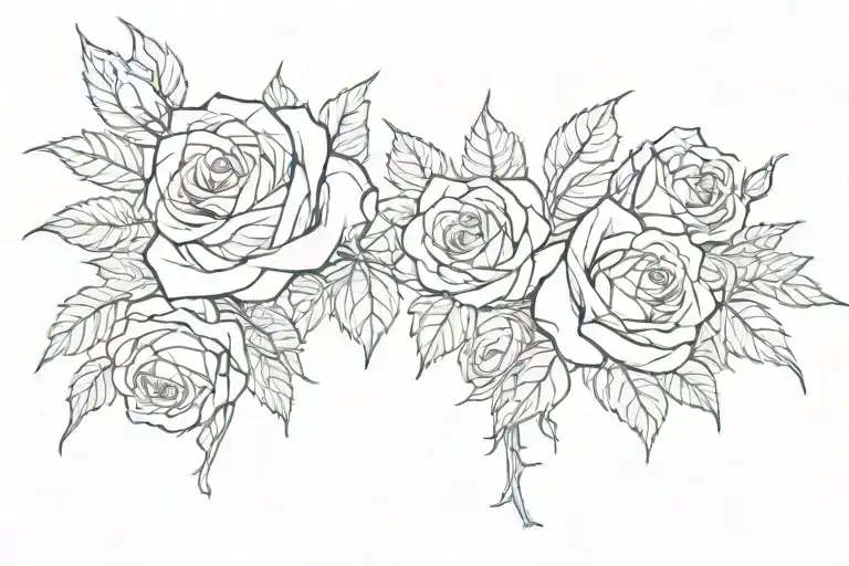 Roses And Thorns With Latin Script Font