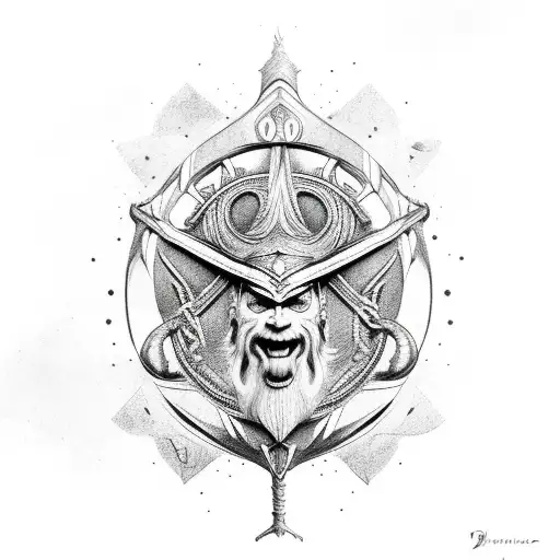 Odin Hanging Upside Down Fromyggdrasil