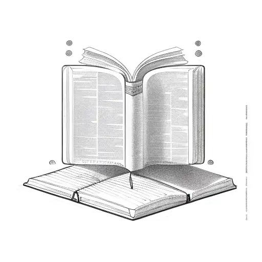 Open Book With Words