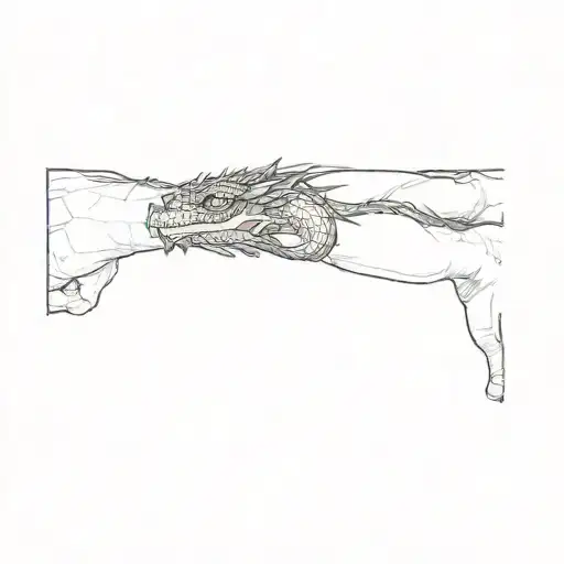 A Dragon On A Person's Forearm