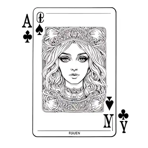 Queen Of Spades Tarot Card