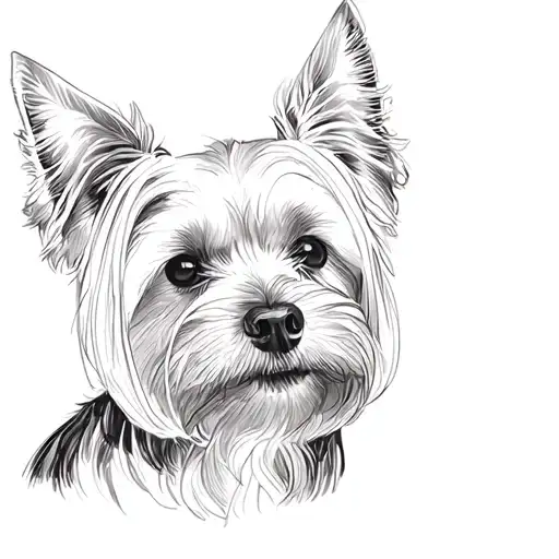 Yorkie Dog Face