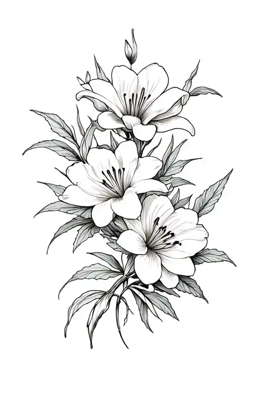 Lily And Peony Tattoo At The End