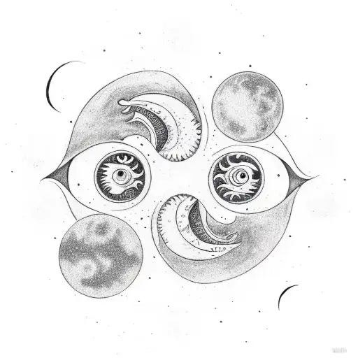 Yin And Yang Sun And Moon