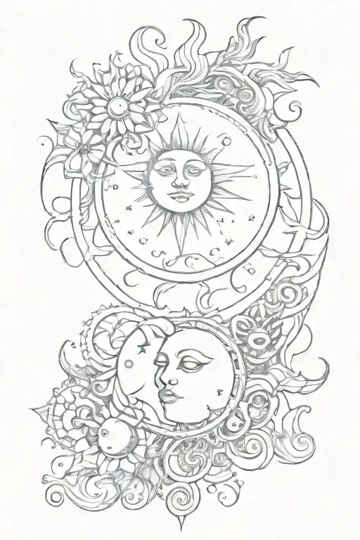 Zyclus Moon And Sun Moon