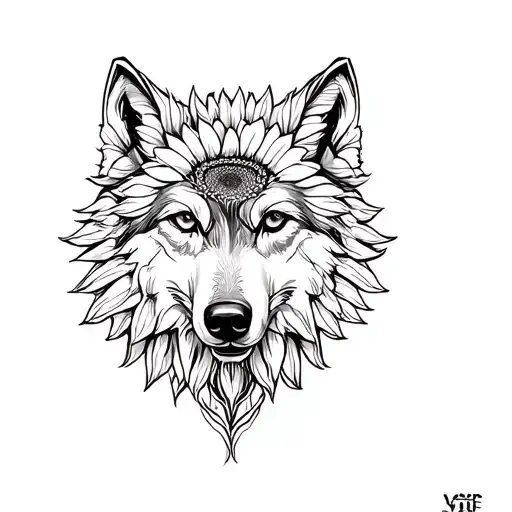 Sunflower Wolf