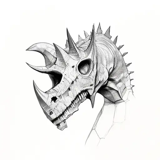 Albertaceratops Skull