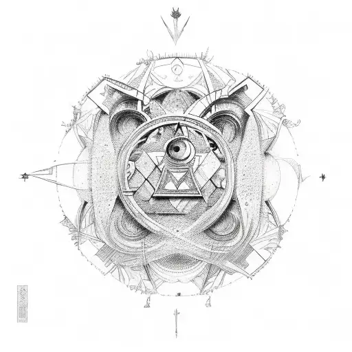 An Open Book With Intricate Illustrations Of Celestial Bodies And Occult Symbols