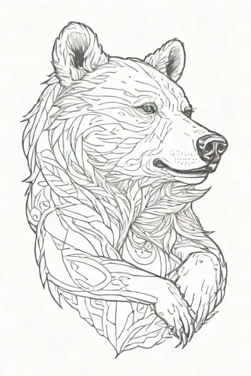 Female Bear Pinup