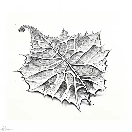 Psychedelic Leafes And Plants