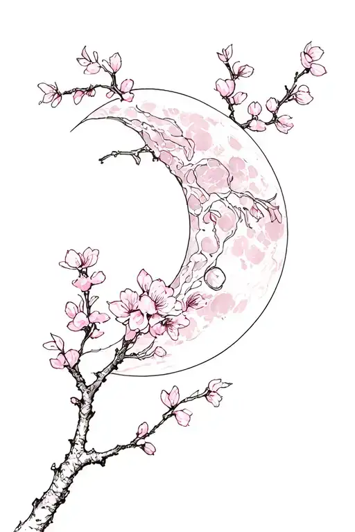 Moon Cherry Blossom