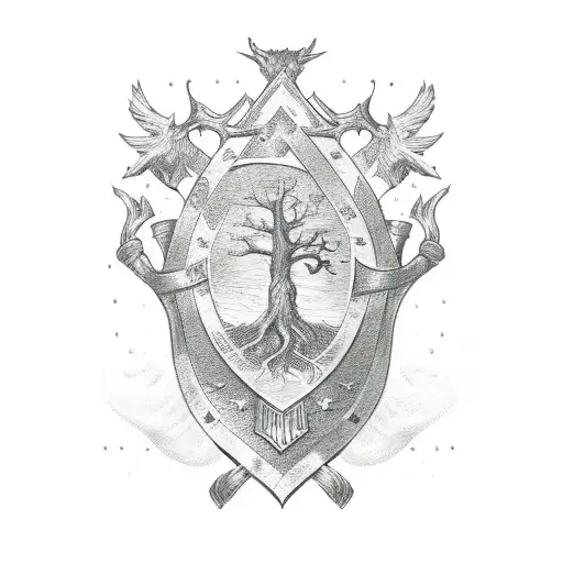 War Tree Family Crest