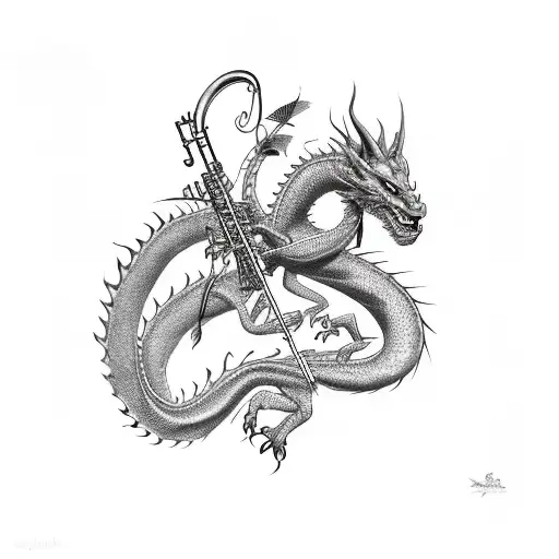 Dragon With Clarinet