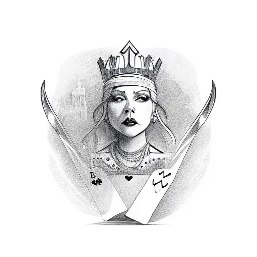 Queen Of Hearts Fine Line