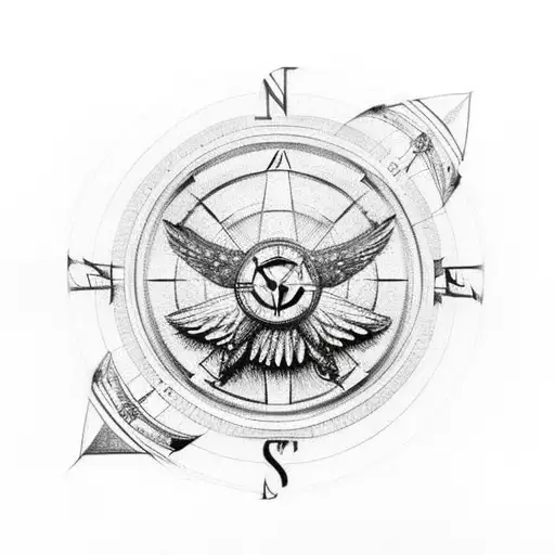 Eagle Over Compass