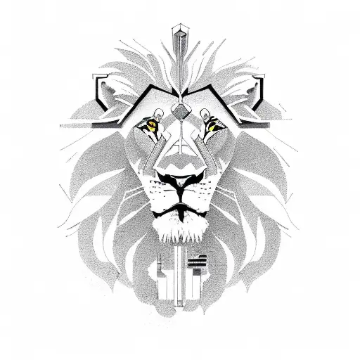 Lion With Gem And Engineer