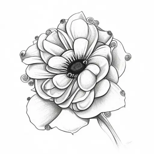 Rose Daisy Bouquet With Celtic Friendship Symbol With Bees