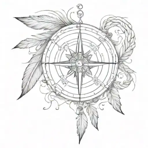 Compass Rope Feather