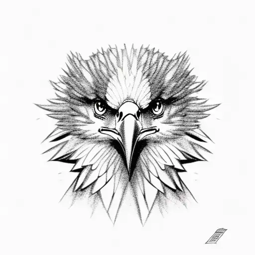 Eagle Perched In Nature