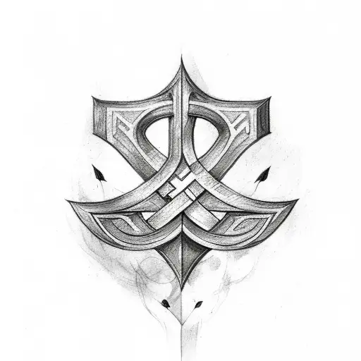 Nordic Runes Full Leg