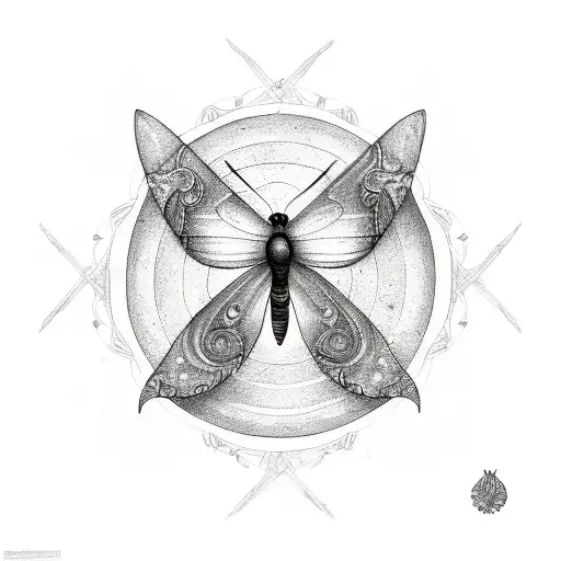 Butterfly With Protection Circle