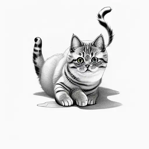 Cute Cat With Three Legs