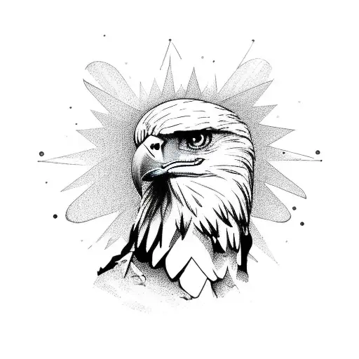 A Majestic Eagle Perched On A Hiking Boot