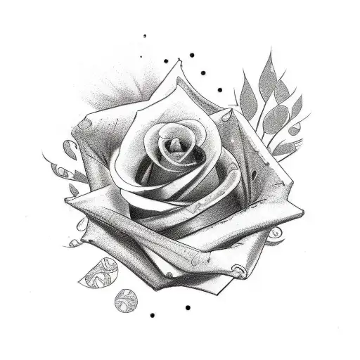 Sleeve Tattoo With Money Cards Roses Snakes Cards And Clocks