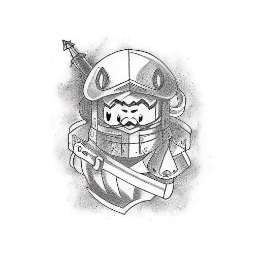 Half Sleeve Tattoo Made Up Of Popular Cartoon Characters Throughout History