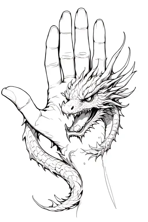 The Dragon Around The Hand