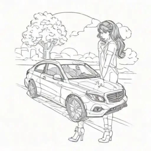 Girl With A Car
