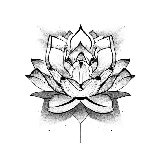 Mountain With Lotus Flower