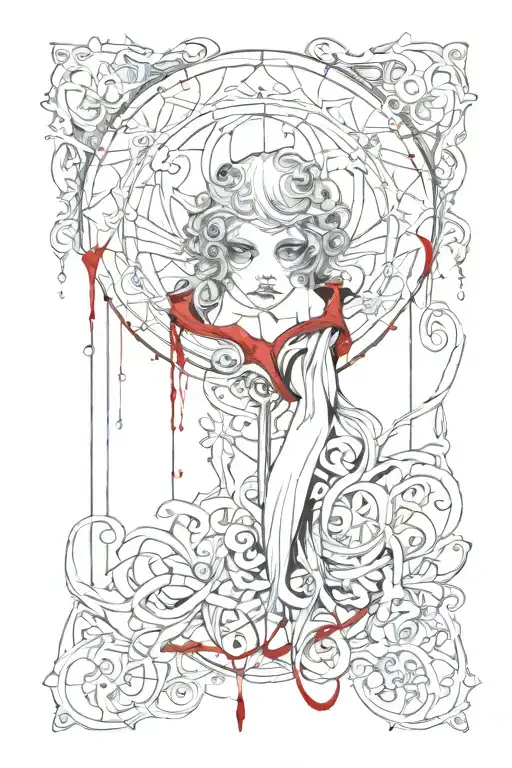 Gothic In Black And Red