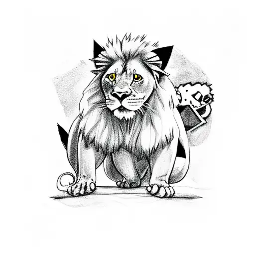 Pikachu Avec Un Lion