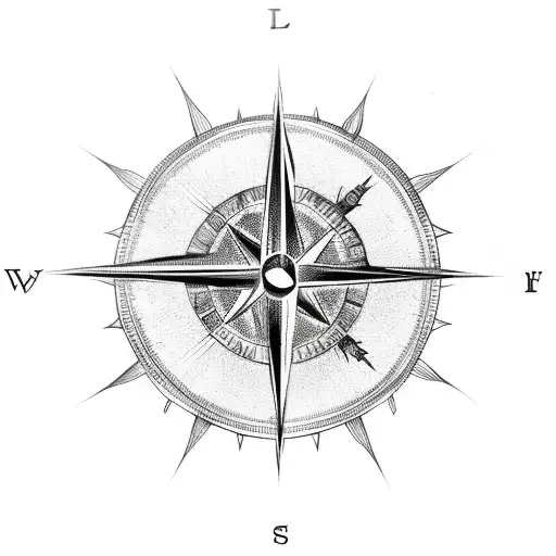 Rose Death Love Compass Arrow