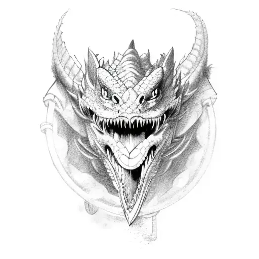 A Dragon Breathing Fire While Lifting Weights