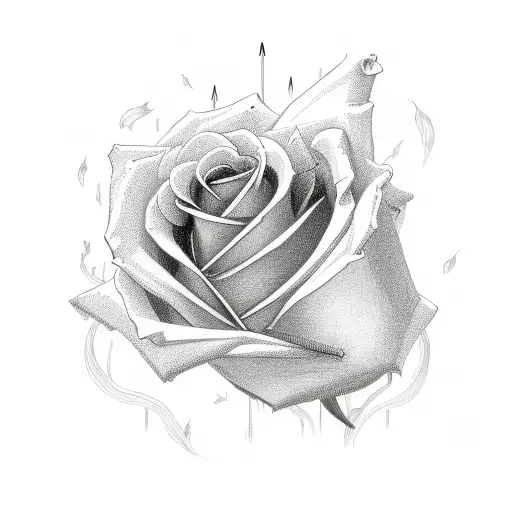 Rose Death Love Arrow Loving Flowers Heart