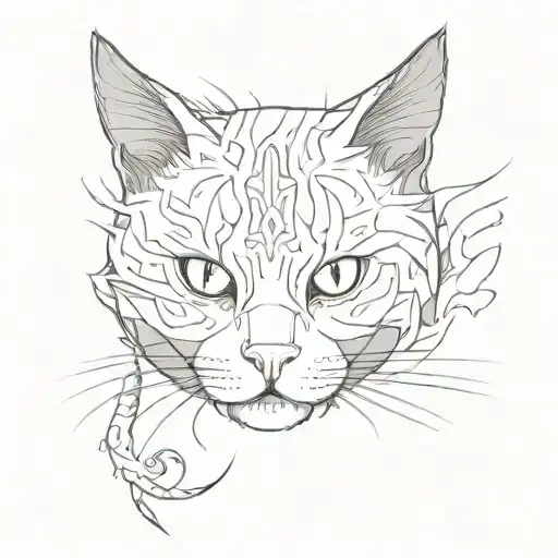 Sfinsk Cat With An Emotion Of Charity On His Face