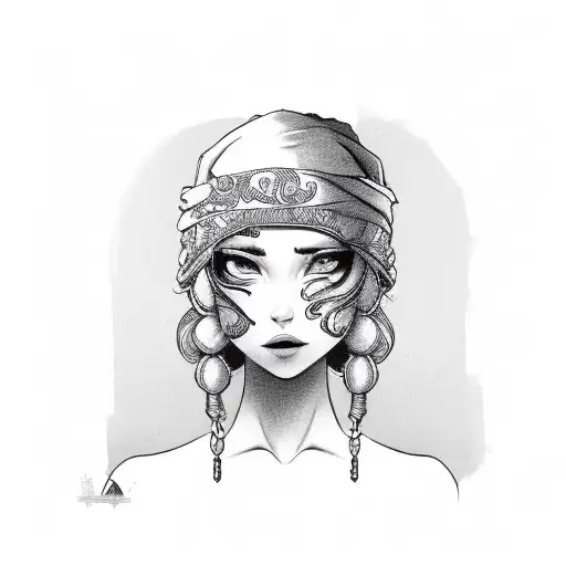 Gangster Girl With Bandana