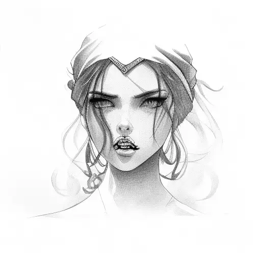 Gangster Girl With Bandana