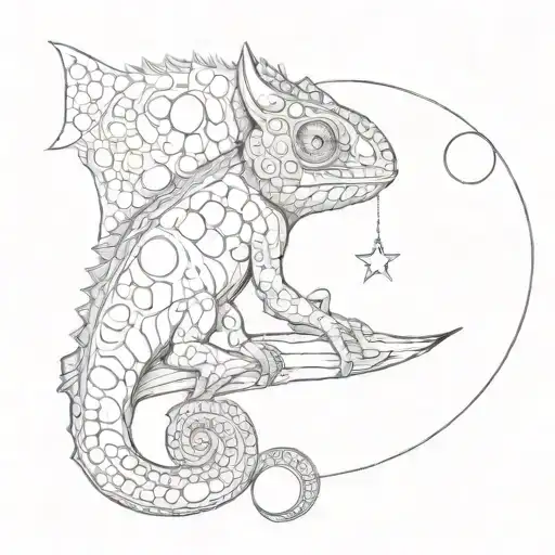 The Chameleon And The Moon Phases